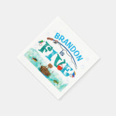 Gevist thema O-fish-ally 5e verjaardagsfeest Servet (Hoek)