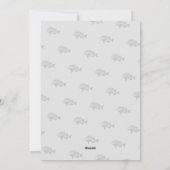 Gevist thema volwassen man verjaardagsfeestje kaart (Achterkant)