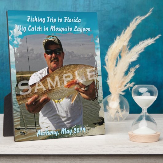 Gevist Theme Lagoon Sky Standing Photo Lijst Fotoplaat (Zijkant)