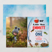 Gevist Theme Reel Fish Boy 1st Any Age Verjaardag Kaart (Voorkant / Achterkant)