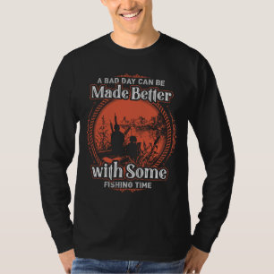 Gevist tijd - een slechte dag maakte betere hengel t-shirt