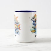 Gevist Tweekleurige Koffiemok (Center)