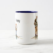 Gevist Tweekleurige Koffiemok (Center)