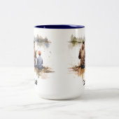 Gevist Tweekleurige Koffiemok (Center)