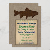 Gevist Uitnodiging op zaterdag Uitnodiging voor vo (Voorkant / Achterkant)