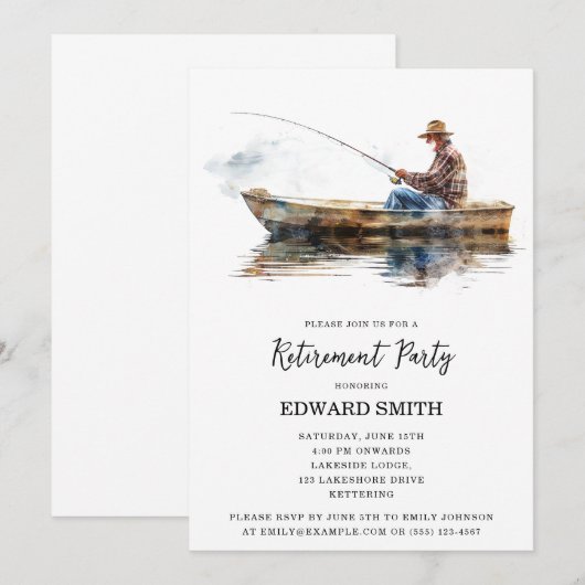 Gevist Uitnodiging voor gepensioneerden (Voorkant / Achterkant)