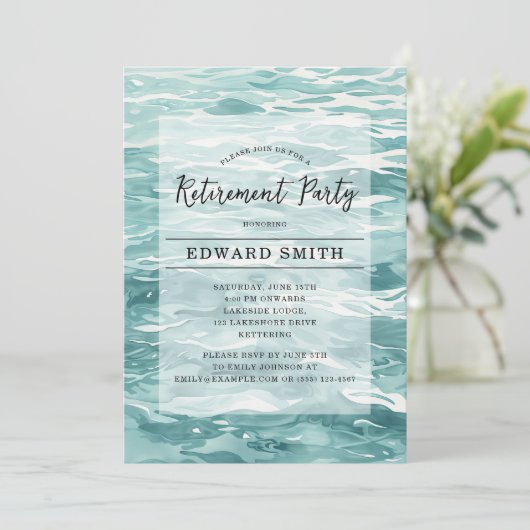 Gevist Uitnodiging voor gepensioneerden (Staand voorkant)