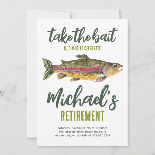 Gevist Uitnodiging voor pensionering - Neem de lok (Voorkant)