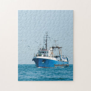 Gevist vaartuig komt terug naar de haven legpuzzel