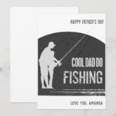 Gevist Vaderdag Kaarten Zwarte Visser (Voorkant / Achterkant)