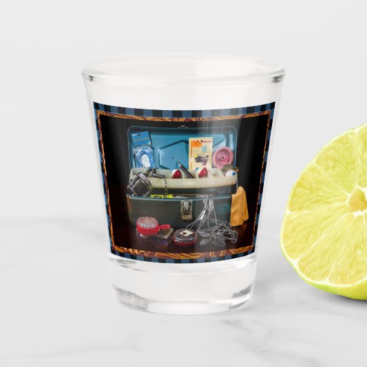 Gevist vak shot glas (Voorkant)