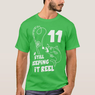 Gevist Verjaardag 11e Dag Fisher Verjaardagscadeau T-shirt