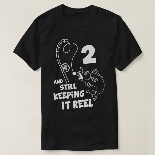 Gevist Verjaardag 2e Dag Fisher Verjaardagscadeau  T-shirt (Design voorkant)