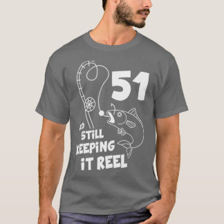 Gevist Verjaardag 51e Dag Fisher Verjaardagscadeau T-shirt