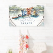 Gevist Verjaardag gepersonaliseerd feestbord Spandoek (Insitu)