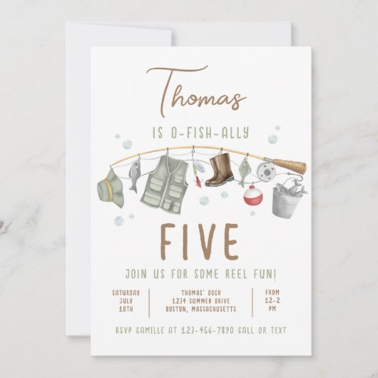 Gevist Verjaardag O-Fish-Ally De Grote Verjaardag Kaart (Voorkant)