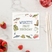 Gevist Verjaardag O-vis-bondgenoot One Napkins Servet (Insitu)