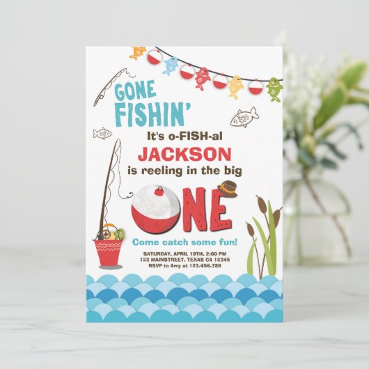 Gevist Verjaardag Uitnodiging Hout De grote (Staand voorkant)