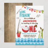 Gevist Verjaardag Uitnodiging Hout De grote (Voorkant / Achterkant)