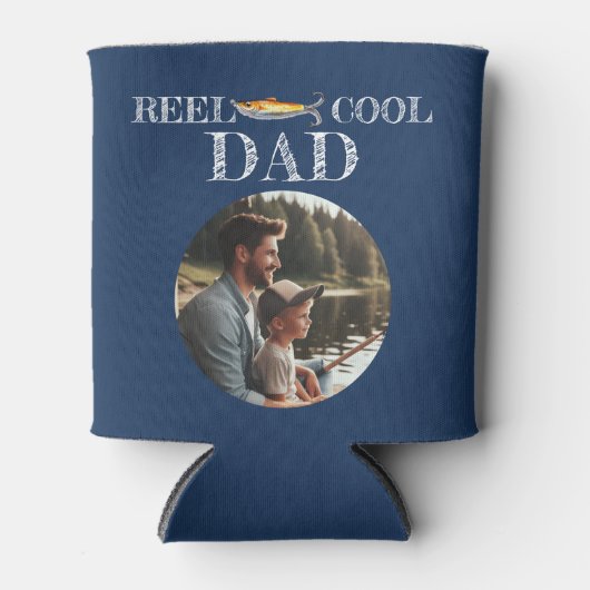 Gevist verjaardagscadeau voor papa blikjeskoeler (Voorkant)