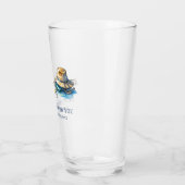 Gevist verjaardagsfeestje gepersonaliseerd grappig glas (Links)