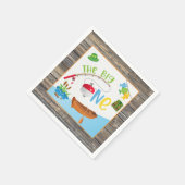 Gevist verjaardagsfeestje servet (Hoek)