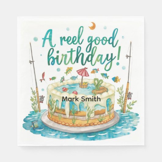 Gevist verjaardagsfeestje voor Gevist liefhebbers Servet (Voorkant)