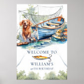 Gevist verjaardagsfeestje welkomstbord poster (Voorkant)