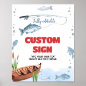 Gevist verjaardagsfeesttafelteken poster (Voorkant)