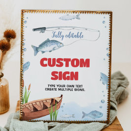 Gevist verjaardagsfeesttafelteken poster