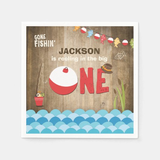 Gevist Verjaardagspapier Servet De grote Reeling (Voorkant)