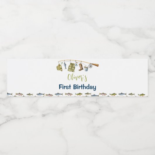 Gevist Verjaardagspartij Waterflesetiket Waterfles Etiket (Enkel label)