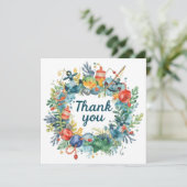 Gevist verjaardagsthema verslaafd aan plezier bedankkaart (Staand voorkant)