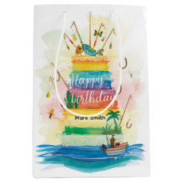 Gevist verjaardagsthema verslaafd aan plezier medium cadeauzakje