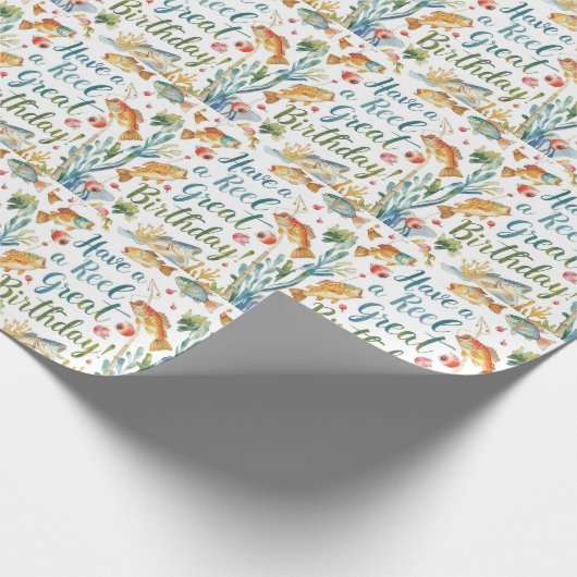 Gevist Verjaardagsthema voor geliefden Cadeaupapier (Hoek)