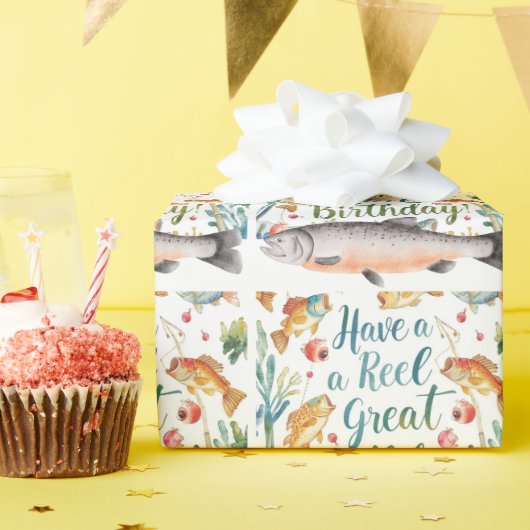 Gevist Verjaardagsthema voor geliefden Cadeaupapier (Verjaardagsfeest)