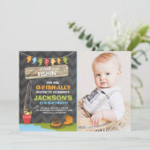 Gevist Verjaardagsuitnodiging Gevist feestje Jonge Kaart (Staand voorkant)