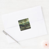 Gevist Vierkante Sticker (Envelop)