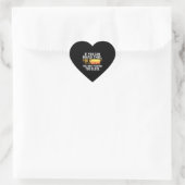 Gevist vis-shirt hart sticker (Tas)