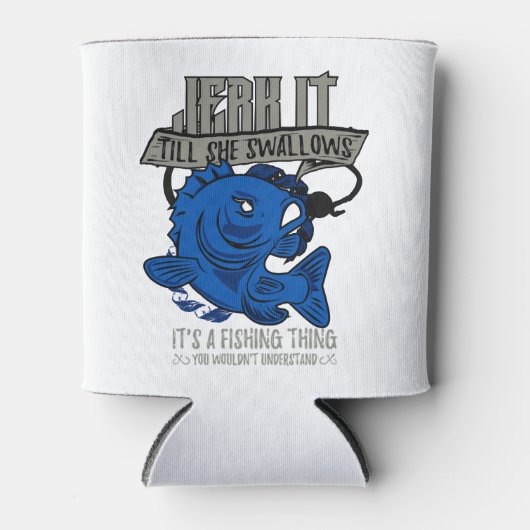 Gevist viscadeau blikjeskoeler (Voorkant)