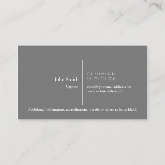 Gevist visitekaartje (Achterkant)