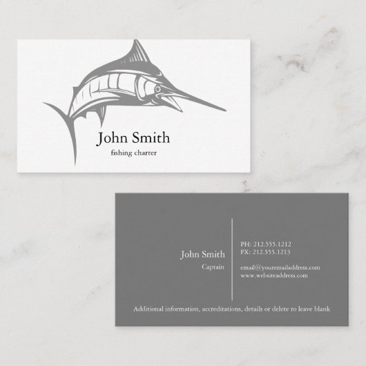 Gevist visitekaartje (Voorkant / Achterkant)