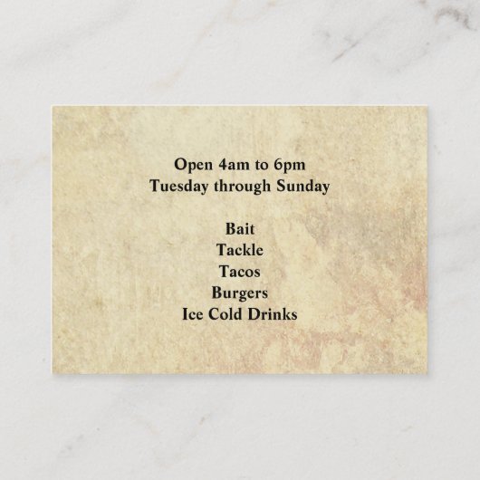 Gevist Visitekaartje (Achterkant)