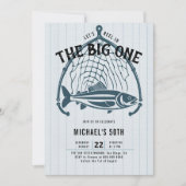 Gevist visnet Elegante Casual Mannen 50e Verjaarda Kaart (Voorkant)