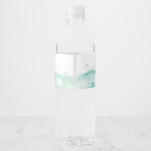 Gevist visser-ally kleine visser verjaardag waterfles etiket (Achterkant)