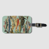 Gevist visser diep Zee Vist exotisch tropisch Bagagelabel (Voorkant (horizontaal))