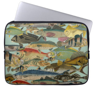 Gevist visser diep Zee Vist exotisch tropisch Laptop Sleeve