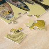 Gevist visser diep Zee Vist exotisch tropisch Legpuzzel (Zijkant)