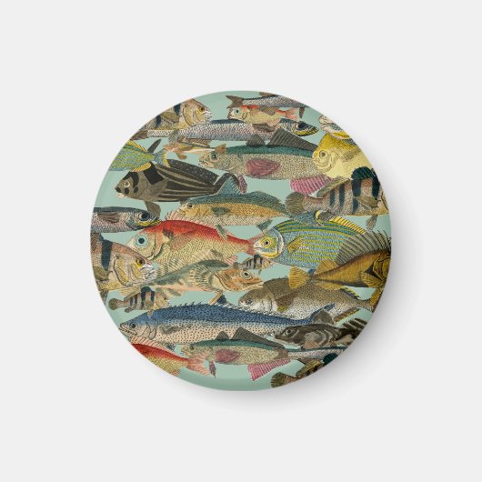 Gevist visser diep Zee Vist exotisch tropisch Magneet (Voorkant)