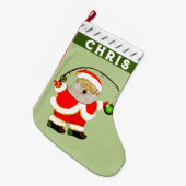 Gevist Vissersgeschenk Grote Kerstsok (Voorkant (Hangend))